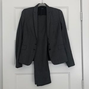 Tahari dark grey slim fit suit